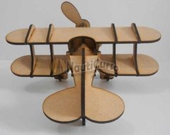 AV-002 - Avião Biplano modelo-2 P/montar | MDF | Corte a Laser - comprar online