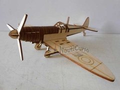 Avião Spitfire P-301 P/montar | MDF | Corte a Laser