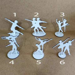 50x Bailarinas 15cm Mdf - Decoração De Festa - comprar online