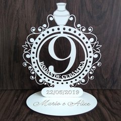 Lembrancinha Bodas de CERÂMICA 15cm altura kit c/10 unidades