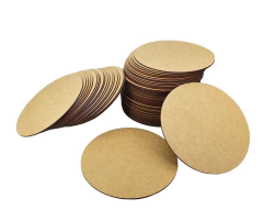100 Bolachas 30x30cm Mdf Crú Círculos Sousplast Mandala
