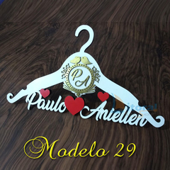 3x Cabides C/nomes Personalizado Debutante Daminha, Noivos - loja online