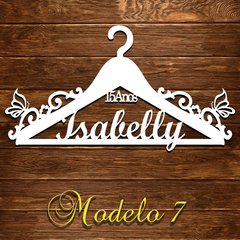 Cabide Modelo 7 Personalizado casamento, Daminha, debutante, Loja