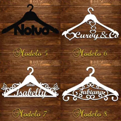 Cabide Colorido C/nome Personalizado P/casamento, Daminha, debutante, Loja - LitoralLaser Corte Laser