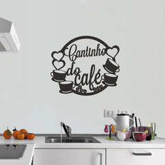 Cantinho Do Café Mdf Placa Frase Decorativa 30x30cm - comprar online