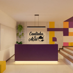 Quadro Decorativo Cantinho Do Açaí Litoral Laser - LitoralLaser Corte Laser