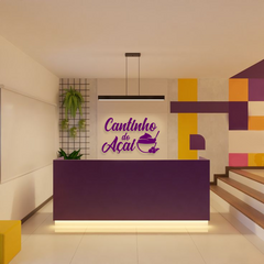Quadro Decorativo Cantinho Do Açaí Litoral Laser - comprar online