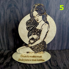 20 Lembrancinhas Gestante E Chá De Bebê 15cm - mdf cru MODELO 5
