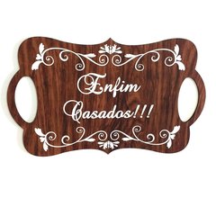 Placa para Cerimônia de casamento, pagem e daminha - LitoralLaser Corte Laser