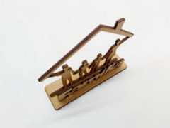 70x Lembrancinhas Encontro De Casais - Mdf Crú 10 cm altura - comprar online