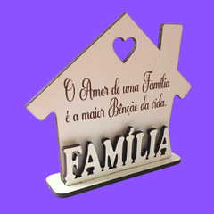 50 x Lembrancinhas Encontro De Família - Mdf Branco 12 cm altura - comprar online