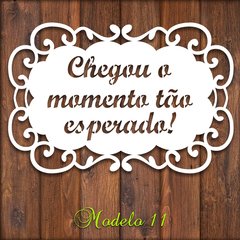 Placa Cerimônia Casamento Modelo 11 - Personalize sua frase - MDF-branco