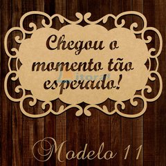 Placa Cerimônia Casamento Modelo 11 - Personalize sua frase - MDF-CRÚ