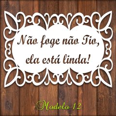 Placa Cerimônia Casamento Modelo 12 - Personalize sua frase - MDF-branco