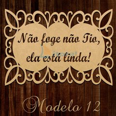 Placa Cerimônia Casamento Modelo 12 - Personalize sua frase - MDF-CRÚ