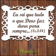Placa Cerimônia Casamento Modelo 15 - Personalize sua frase - MDF-branco