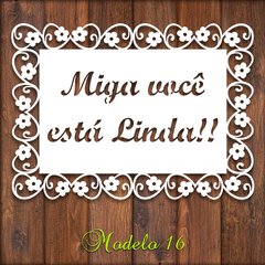 Placa Cerimônia Casamento Modelo 16 - Personalize sua frase - MDF-branco