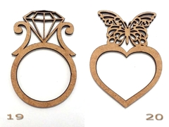 320x Anel Porta Guardanapo Personalizado Mdf Crú Casamento - LitoralLaser Corte Laser