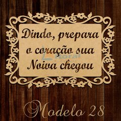 Placa Cerimônia Casamento Modelo 28 - Personalize sua frase - MDF-CRU