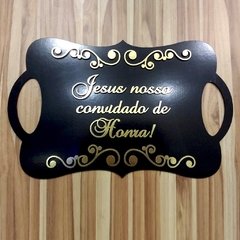 7x Placa Casamento com letra em relevo colorida MDF branco (cópia) - comprar online