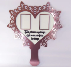 PLACA PARA CERIMÔNIA EM MEMÓRIA 43X40CM - ELES ESTARIAM AQUI SE O CEU NÃO FOSSE TÃO LONGE