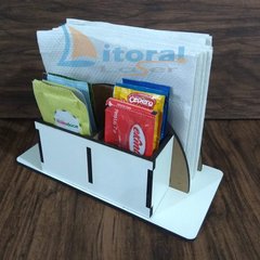 kit c/ 35 Porta Guardanapos Meia Lua (2 SACHES) Mdf Branco Lanchonete, Bar, Pizzaria - comprar online