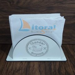 kit c/ 35 Porta Guardanapos Meia Lua (2 SACHES) Mdf Branco Lanchonete, Bar, Pizzaria - LitoralLaser Corte Laser