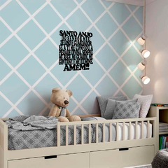 Frase Quadro bebe Santo Anjo do Senhor Quadros Decoração na internet