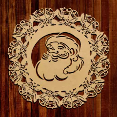 Sousplat Natalino - Papai Noel - Kit Com 4 Unidades 27x27cm - comprar online