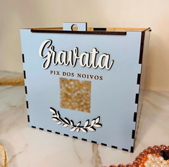 Urna Pix Dos Noivos - Gravata + 5- gravatinhas Brinde - loja online
