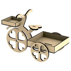 kit com 4 Bicicleta provençal, caxepot em mdf cru - comprar online