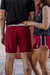 Short bordô - loja online