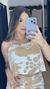 CROPPED AMELIA VISCOLINHO ESTAMPA EXCLUSIVA - loja online