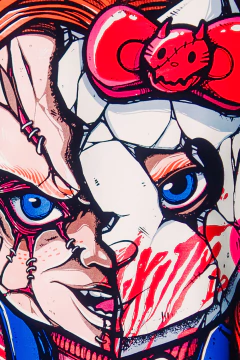 Camiseta Hell Kitty - Vomit3d