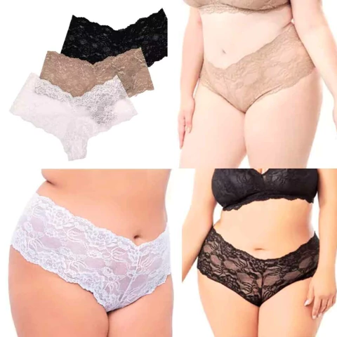 PROMO BROOKLYN: Pack x 3 culotes de puntilla - comprar online