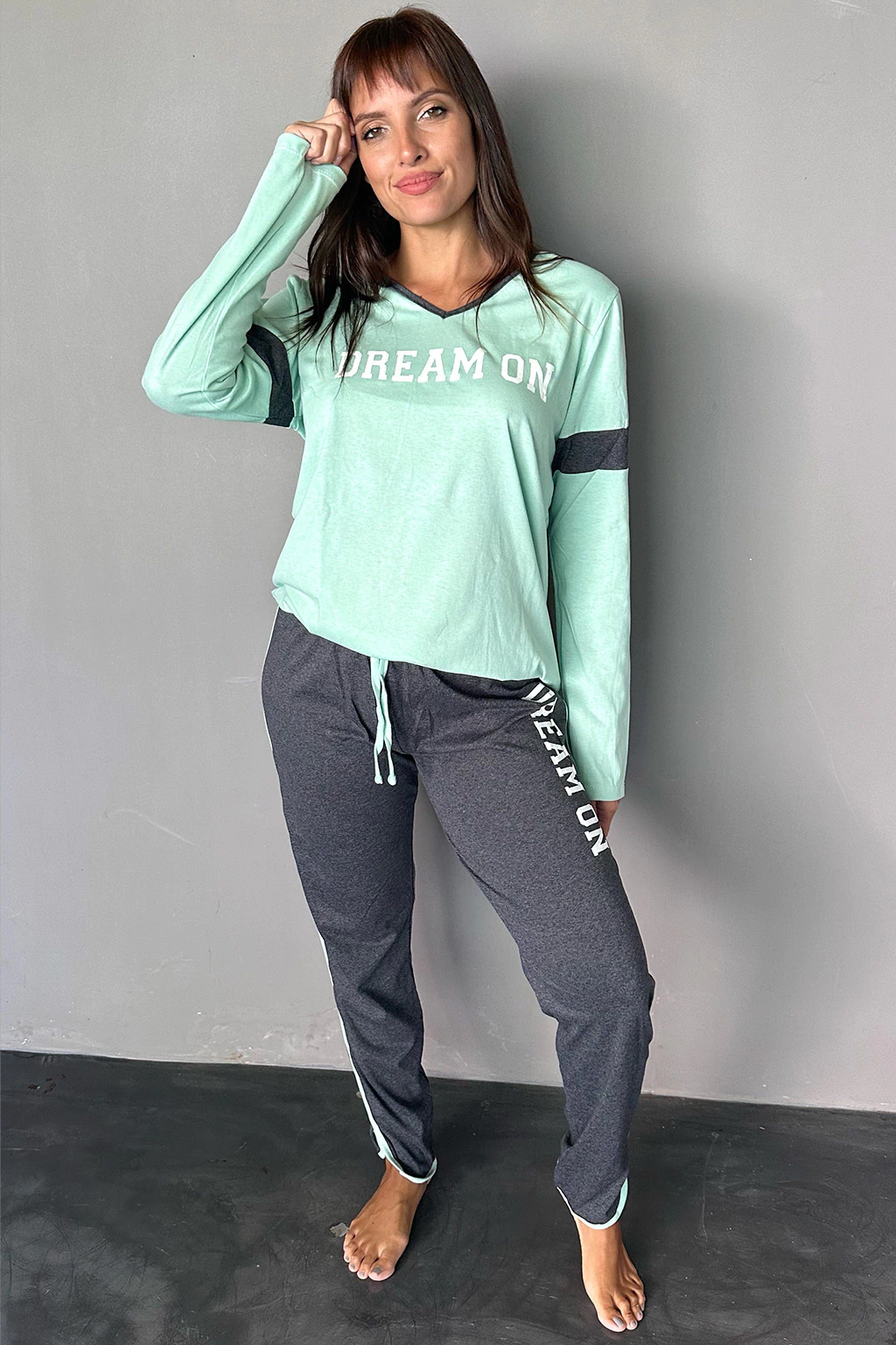 Pijama Largo FITNESS POP CORN