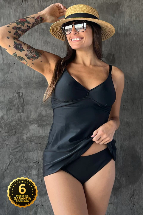 Tankini modeladora Victoria Negra