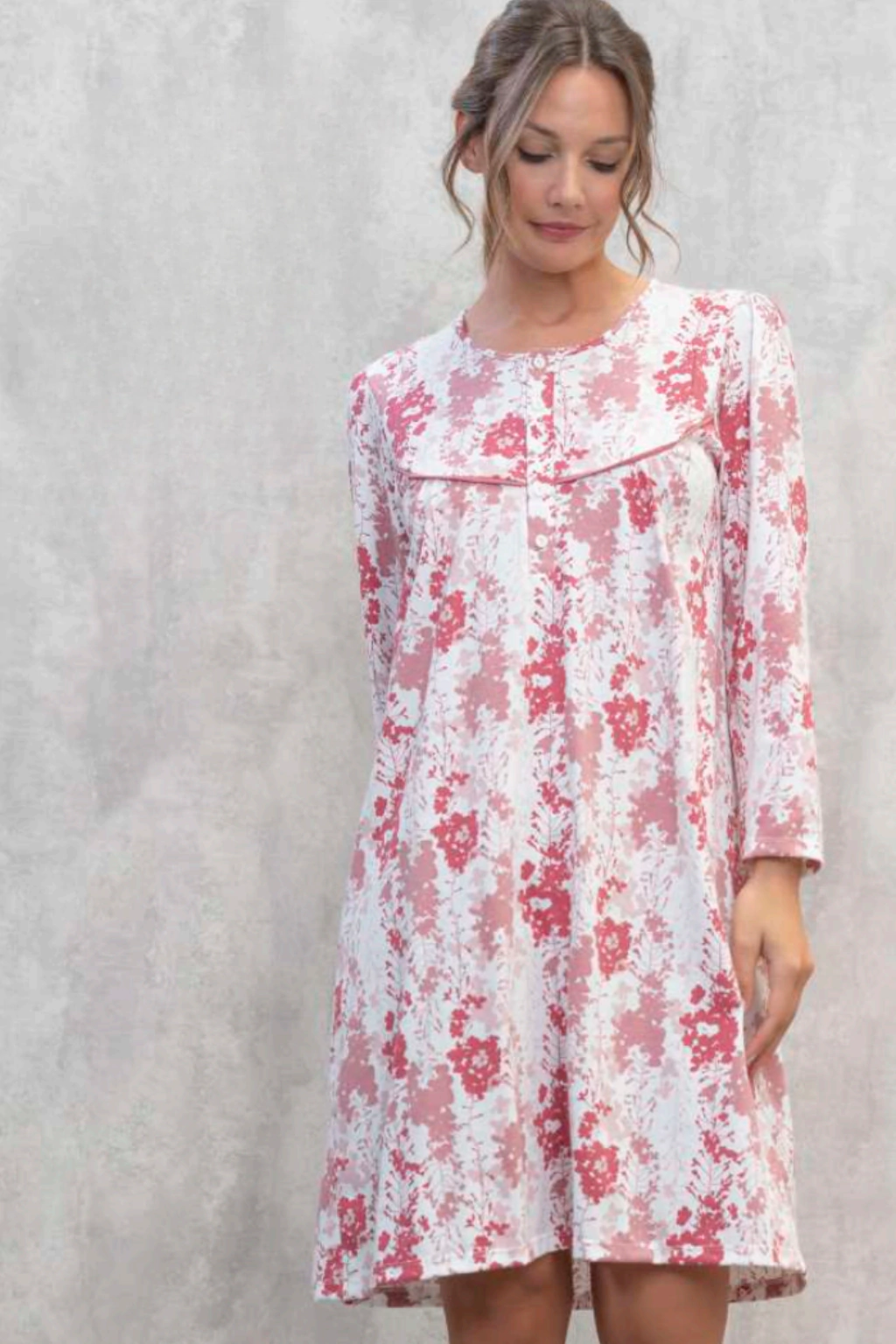 Camisón mangas largas LILA