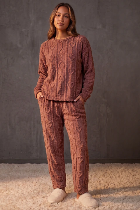PROMO NEVADA : Pijama polar soft + medias peluche de regalo. 20% OFF