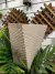 Forma de Fibra para fazer Vaso Espiral