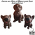 Formas de Fibra e Silicone para fazer Trio de Cachorrinhos