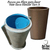 Forma de Fibra para fazer Vaso Cone Riscado Tam 2 - comprar online