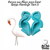 Forma de Fibra para fazer Garça Flamingo Tam 1 30 cm