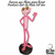 Forma de Fibra para fazer Pantera Cor de Rosa 65 cm