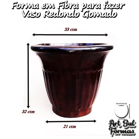 Forma de Fibra para fazer Vaso Redondo Gomado - comprar online