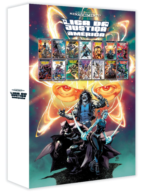 Caixa para Liga da Justiça da América | Universo DC Renascimento | WHITE - comprar online