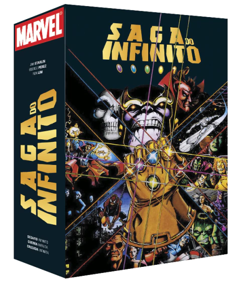 Caixa para Saga do Infinito | 3 edições Deluxe | Marvel Comics