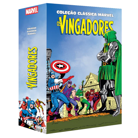 Caixa para Vingadores | Coleção Clássica Marvel | 7 Edições