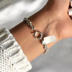 Pulsera Eslabón Tipo Panter con Cierre Marinero (cod p086) - comprar online