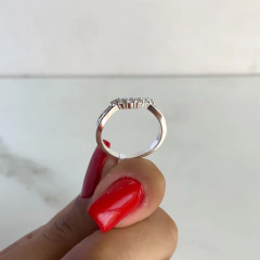 anillo con cubics (cod an371) - tienda online